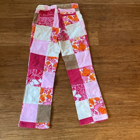 Lilly Pulitzer Colorful Patchwork Kids Pants - size 7 - adjustable waist - Picture 2 of 6